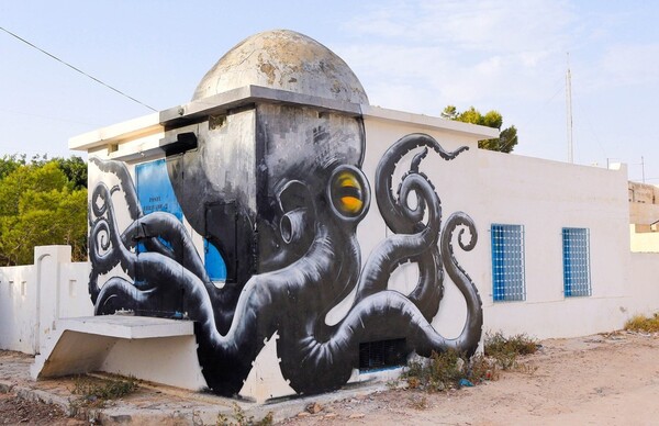 H street-art μεταμορφώνει ένα έρημο χωριό