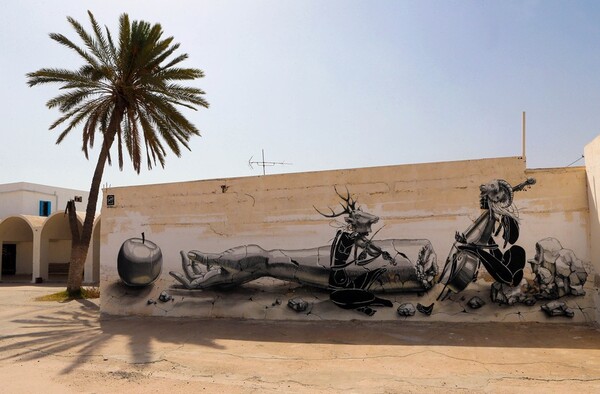  H street-art μεταμορφώνει ένα έρημο χωριό