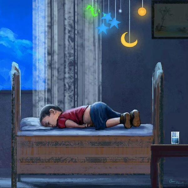 «Το παιδί δεν κοιμάται. Το παιδί ΠΝΙΓΗΚΕ»