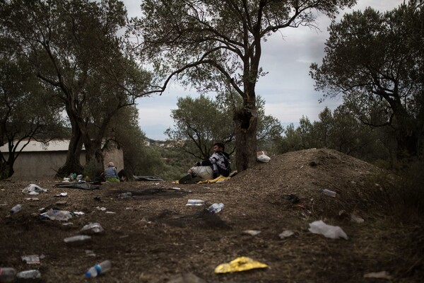 Στο Κέντρο Υποδοχής Μεταναστών, Μόρια, Λέσβος, χθες