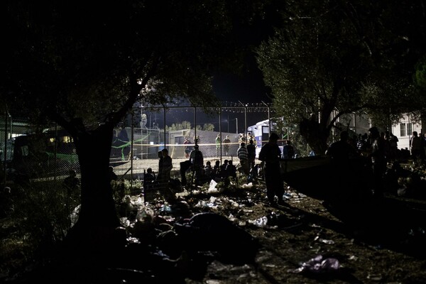 Στο Κέντρο Υποδοχής Μεταναστών, Μόρια, Λέσβος, χθες