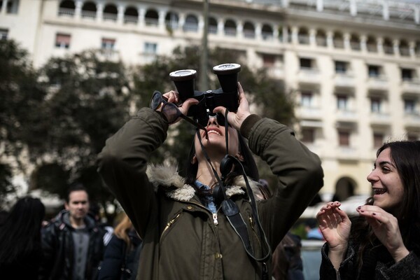 Η έκλειψη Ηλίου στην Αθήνα και την Θεσσαλονίκη 