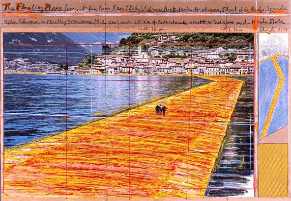Ο Κρίστο προσκαλεί το κοινό να περπατήσει πάνω στο νερό