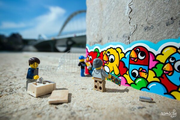 "Ζωντανά" LEGO στην πόλη