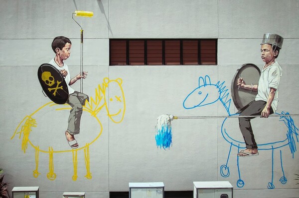 H συναρπαστική τέχνη του Ernest Zacharevic