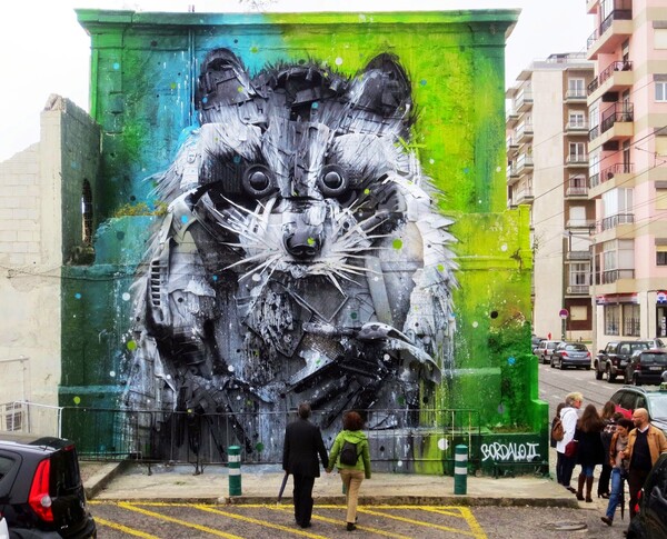 H trash art του Bordalo II