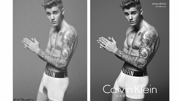 O Justin Bieber απαντά με μια φωτογραφία στις κατηγορίες για photoshop