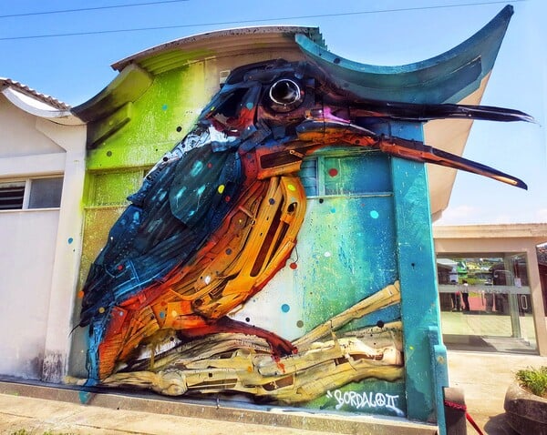 H trash art του Bordalo II