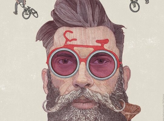 Δεκάδες street και tattoo artists, κομίστες, και designers αγαπάνε το ποδήλατο, και το δείχνουν