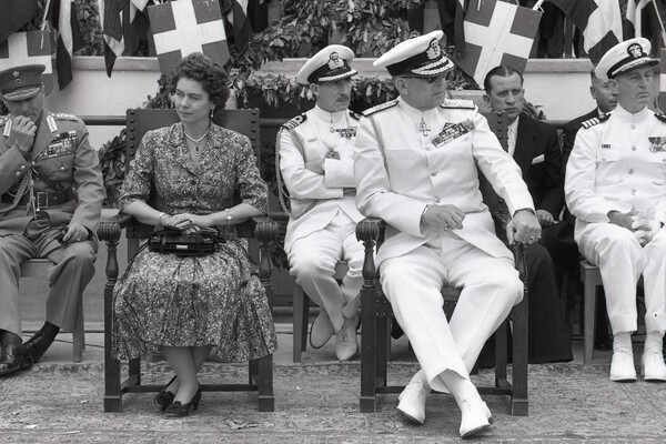 Επίσημη επίσκεψη του βασιλικού ζεύγους στη Ρόδο το 1957