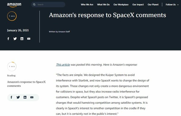 «Star Wars» μεταξύ Μπέζος και Μασκ: Διαμάχη SpaceX και Amazon για το δορυφορικό ίντερνετ
