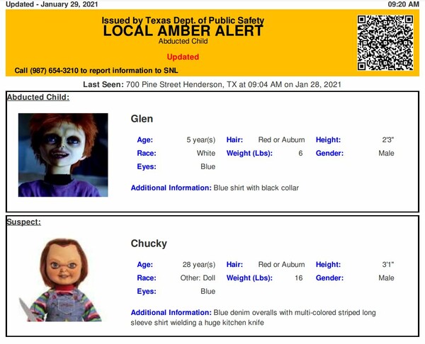 Τέξας: Έστειλαν κατά λάθος Amber Alert για τον «Τσάκι»