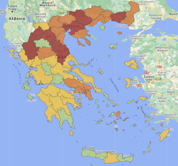 Σε δύο ζώνες η Ελλάδα: Πού κλείνουν θέατρα, σινεμά, εστιατόρια και γυμναστήρια