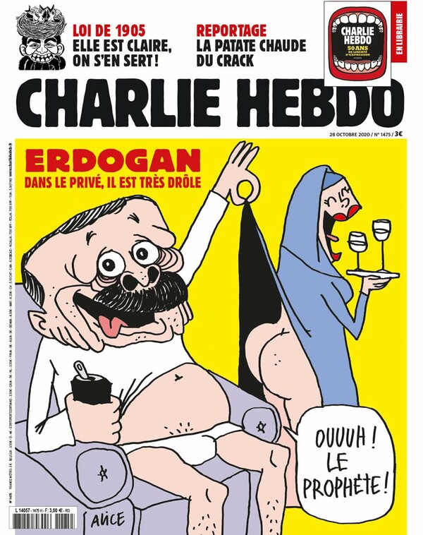 «Οργή» στην Τουρκία για τη γελοιογραφία του Charlie Hebdo με τον Ερντογάν: «Δεν είναι ελευθερία της έκφρασης»