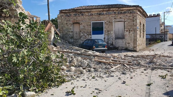 Σάμος - Οι πρώτες εικόνες μετά τον σεισμό 6,7 Ρίχτερ: Καταστροφές σε κτήρια