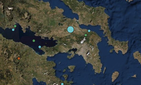 Σεισμός 4,5 Ρίχτερ στη Θήβα - Αισθητός στην Αθήνα