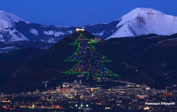 Ιταλία: Φωταγωγήθηκε το μεγαλύτερο χριστουγεννιάτικο δέντρο στον κόσμο [ΕΙΚΟΝΕΣ&ΒΙΝΤΕΟ]