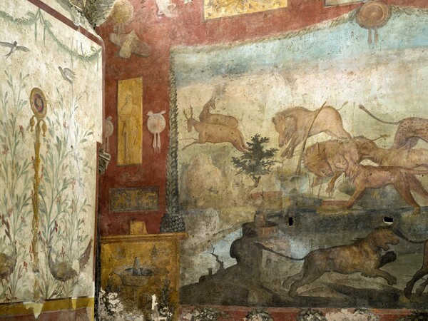 Πομπηία: Στο φως οι ολόλαμπρες τοιχογραφίες από το σπίτι του δικαστή Lucius Ceius Secundus
