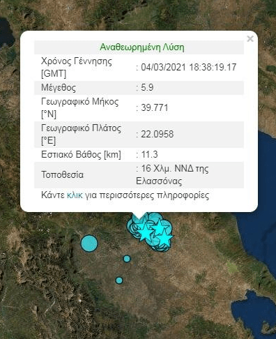 Σεισμός 5,9 Ρίχτερ στην Ελασσόνα: Δεύτερη νύχτα αγωνίας - Έκπληξη και ανησυχία από τους επιστήμονες