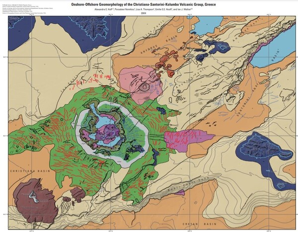 Δημιουργήθηκε ο πρώτος υποθαλάσσιος γεωμορφολογικός χάρτης της Σαντορίνης