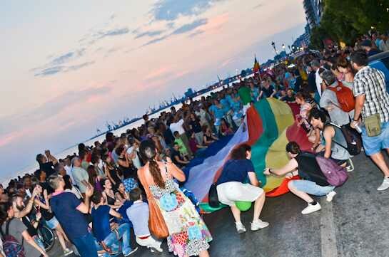 Εικόνες από το πρώτο Gay Pride της Θεσσαλονίκης
