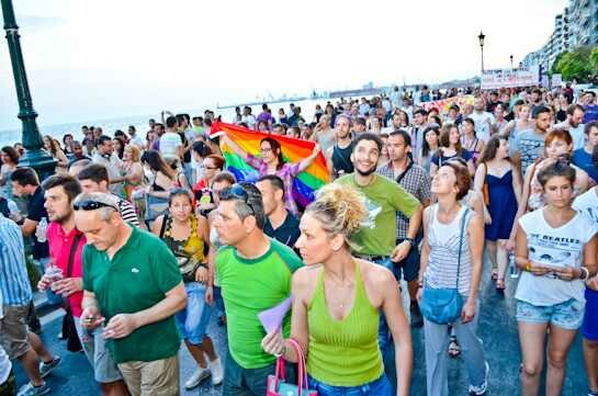 Εικόνες από το πρώτο Gay Pride της Θεσσαλονίκης