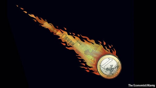 Economist: «To ευρώ οδεύει προς κατάρρευση»