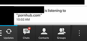 Χρήστες BlackBerry, όλοι οι φίλοι σας ξέρουν ότι παρακολουθείτε πορνό