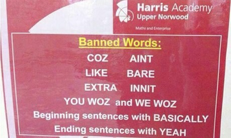 Σχολείο στο Λονδίνο απαγορεύει τη χρήση αργκό εκφράσεων
