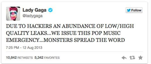 Κυκλοφόρησε εκτάκτως το νέο single της Lady Gaga
