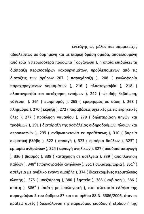 Το άρθρο 187 βάσει του οποίου διώκεται ο Κασιδιάρης