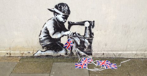 Δημοπρατείται κλεμμένη τοιχογραφία του Banksy