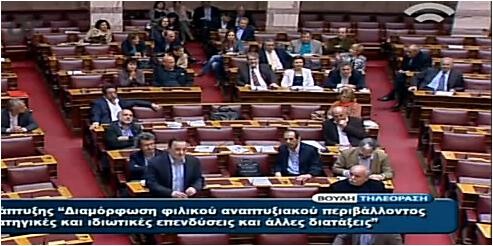 Ένταση και αποχωρήσεις στη βουλή για την τροπολογία για τα δάνεια των κομμάτων