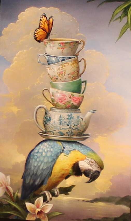 Ο Kevin Sloan ζωγραφίζει ονειρικούς κόσμους αλλά πατάει γερά στην γη