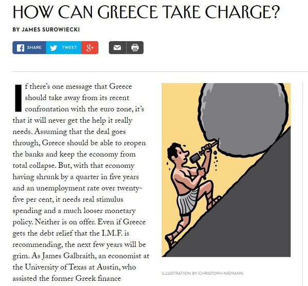 The New Yorker: Πώς μπορεί να ανακάμψει η Ελλάδα