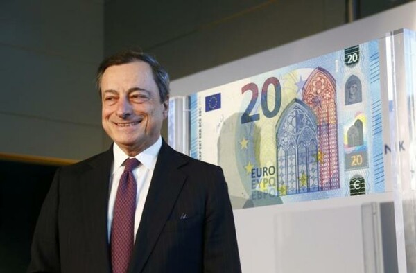 Παρουσιάστηκε το νέο χαρτονόμισμα των 20 ευρώ