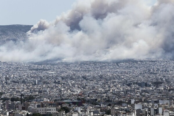 Δύο άτομα συνελήφθησαν για τη φωτιά στον Υμηττό