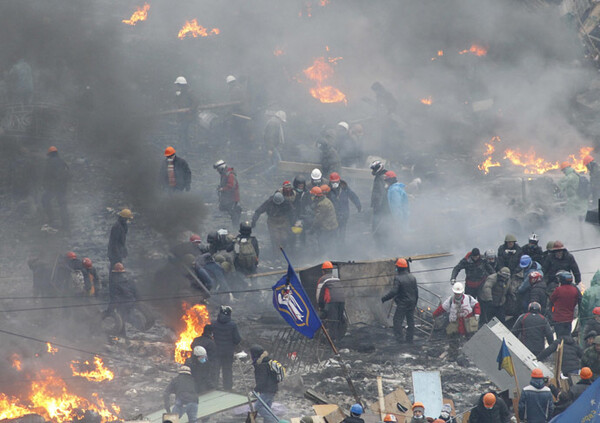 Eικόνες χάους και πάλι στο Κίεβο