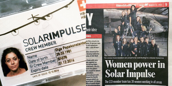 H αποστολή του Solar Impulse με τις φωτογραφίες της 'Ολγας Στεφάτου υποψήφια για βραβείο του National Geographic