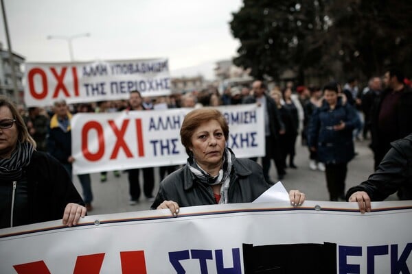 25 φωτογραφίες απ' τη διαμαρτυρία κατοίκων για το hotspot στα Διαβατά της Θεσσαλονίκης