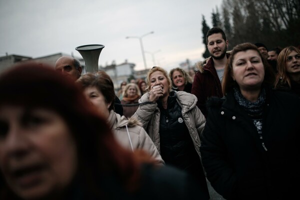 25 φωτογραφίες απ' τη διαμαρτυρία κατοίκων για το hotspot στα Διαβατά της Θεσσαλονίκης