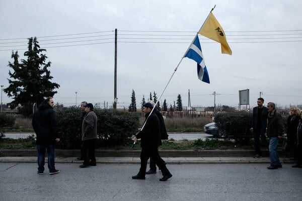 25 φωτογραφίες απ' τη διαμαρτυρία κατοίκων για το hotspot στα Διαβατά της Θεσσαλονίκης