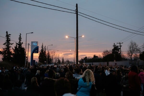 25 φωτογραφίες απ' τη διαμαρτυρία κατοίκων για το hotspot στα Διαβατά της Θεσσαλονίκης