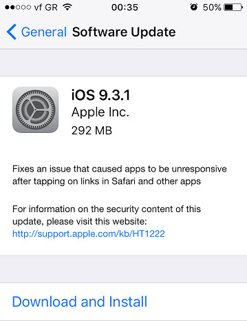 H Apple διορθώνει bug στο λειτουργικό της με νέα αναβάθμιση του iOS