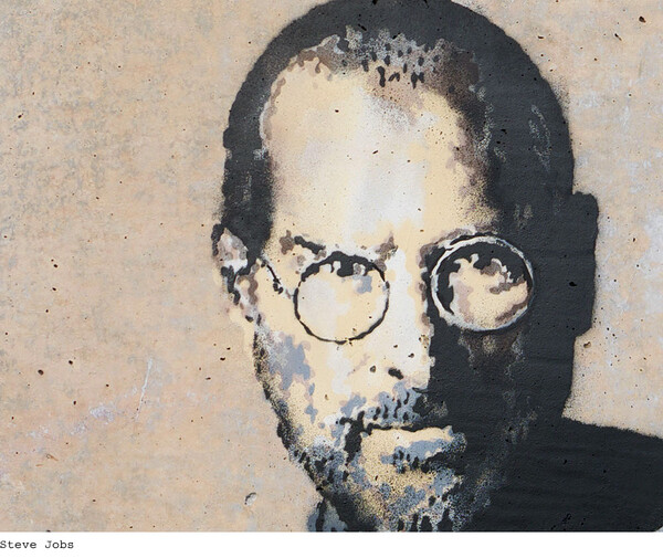 O Banksy έκανε graffiti τον Steve Jobs για το προσφυγικό