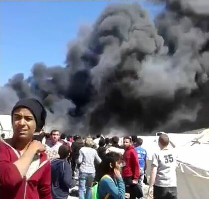Φωτιά στο κέντρο φιλοξενίας προσφύγων στα Διαβατά (updated)