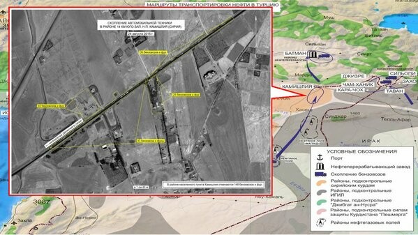 Η Ρωσία παρουσίασε στοιχεία για το λαθρεμπόριο της Άγκυρας με τον ISIS