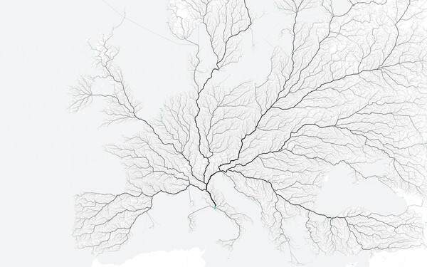 Αυτός ο χάρτης δείχνει πως όλοι οι δρόμοι, οδηγούν και σήμερα στη Ρώμη