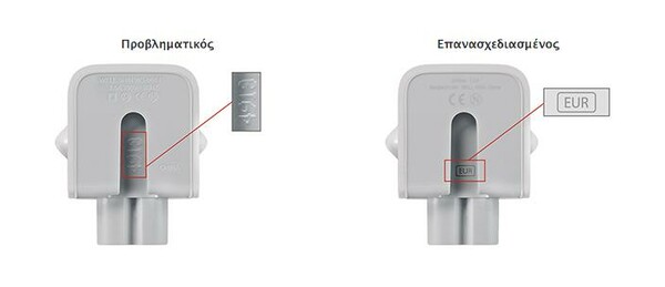 Η Apple ανακαλεί τροφοδοτικά συσκευών της από το 2003 έως σήμερα