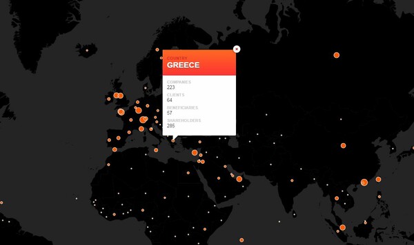 Τα Wikileaks δημοσιεύουν το χάρτη των Panama Papers - Tα στοιχεία για Ελλάδα και Κύπρο